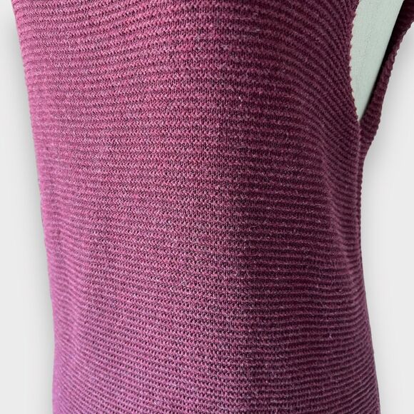 Max Studio Crochet Knit Sleeveless Midi Dress Women's Size Small Burgundy Maroon - Picture 5 of 10